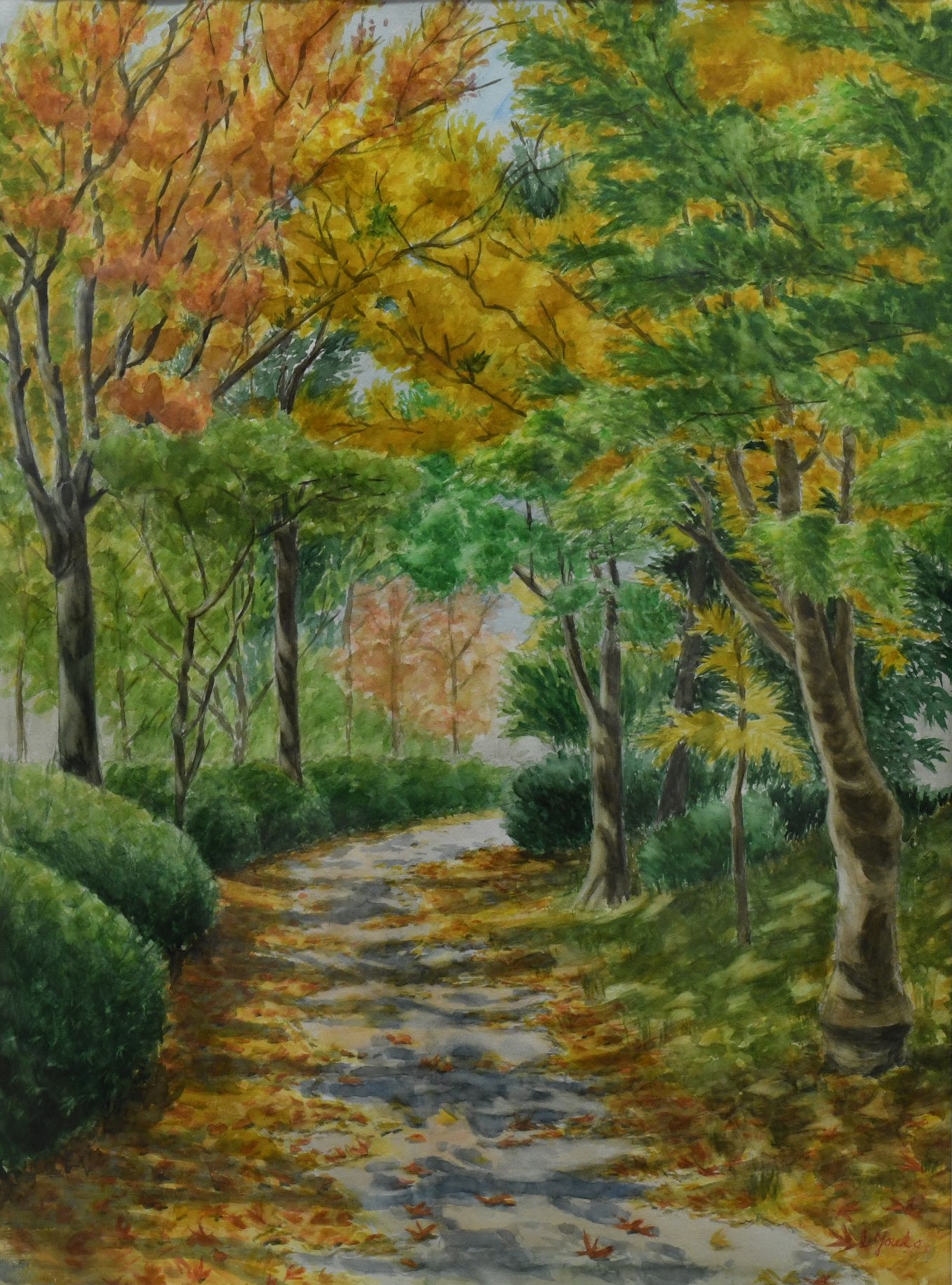 木漏れ日 絵画 有名 木漏れ日の中で 県民アマチュア絵画展